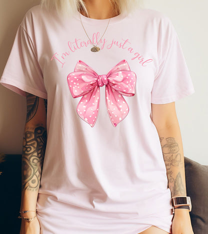 Valentines Day Just a Girl Bow