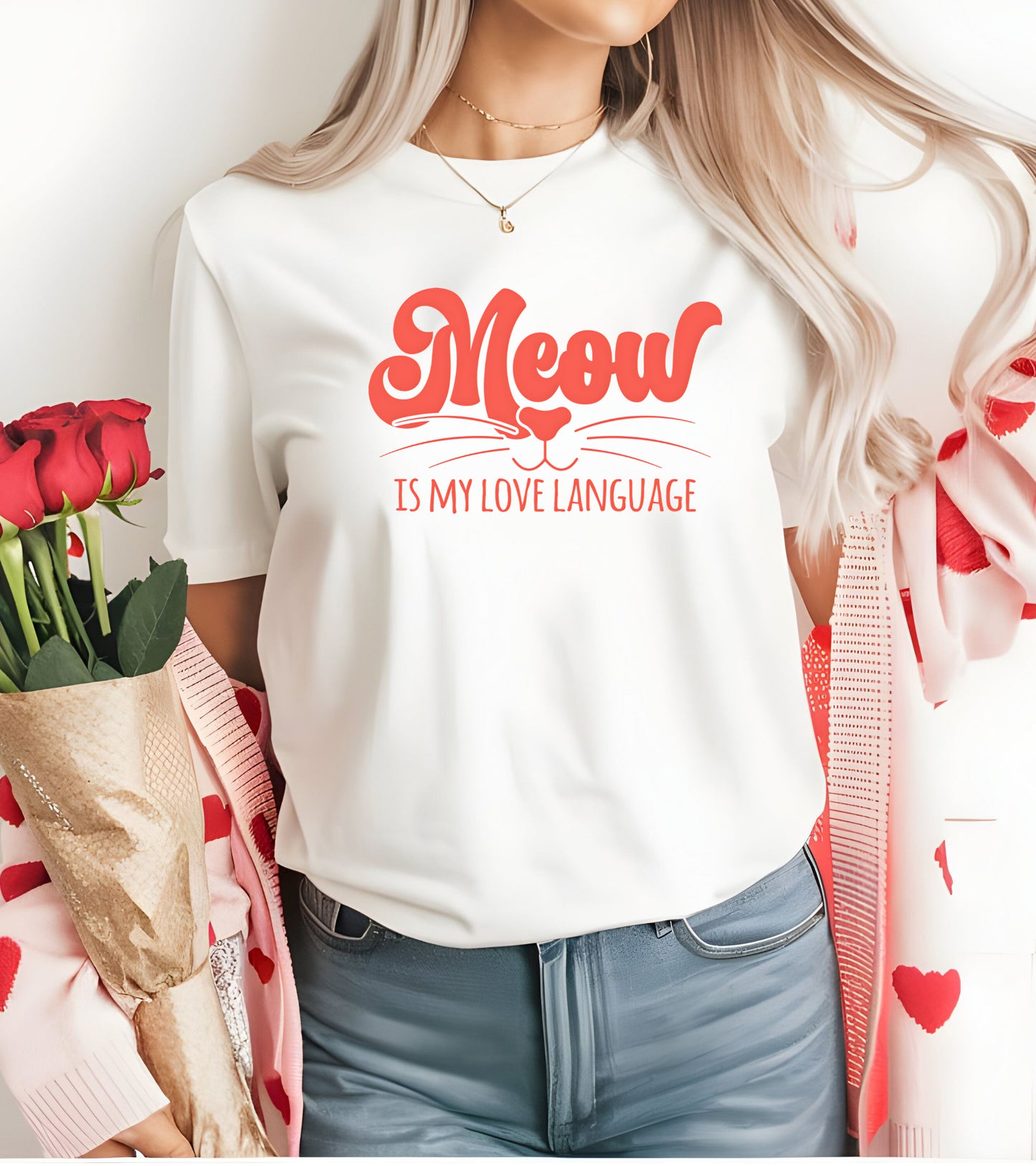 Valentines Day Meow Is My Love Language