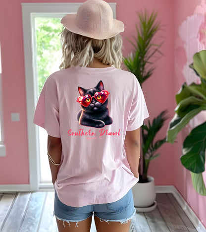 SD Valentines Day Cat Heart Glasses