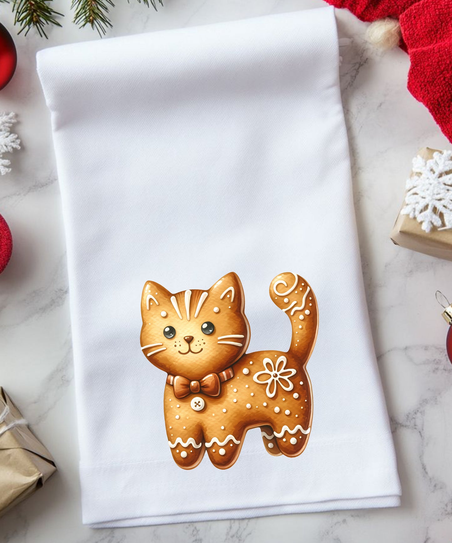 Gingerbread Flour Sack Hand Towel