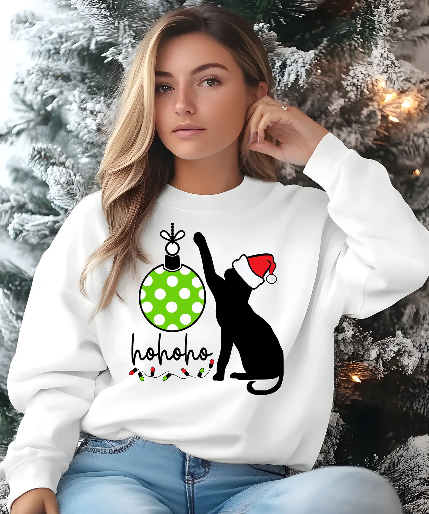 Ho Ho Ho Cat Sweatshirt