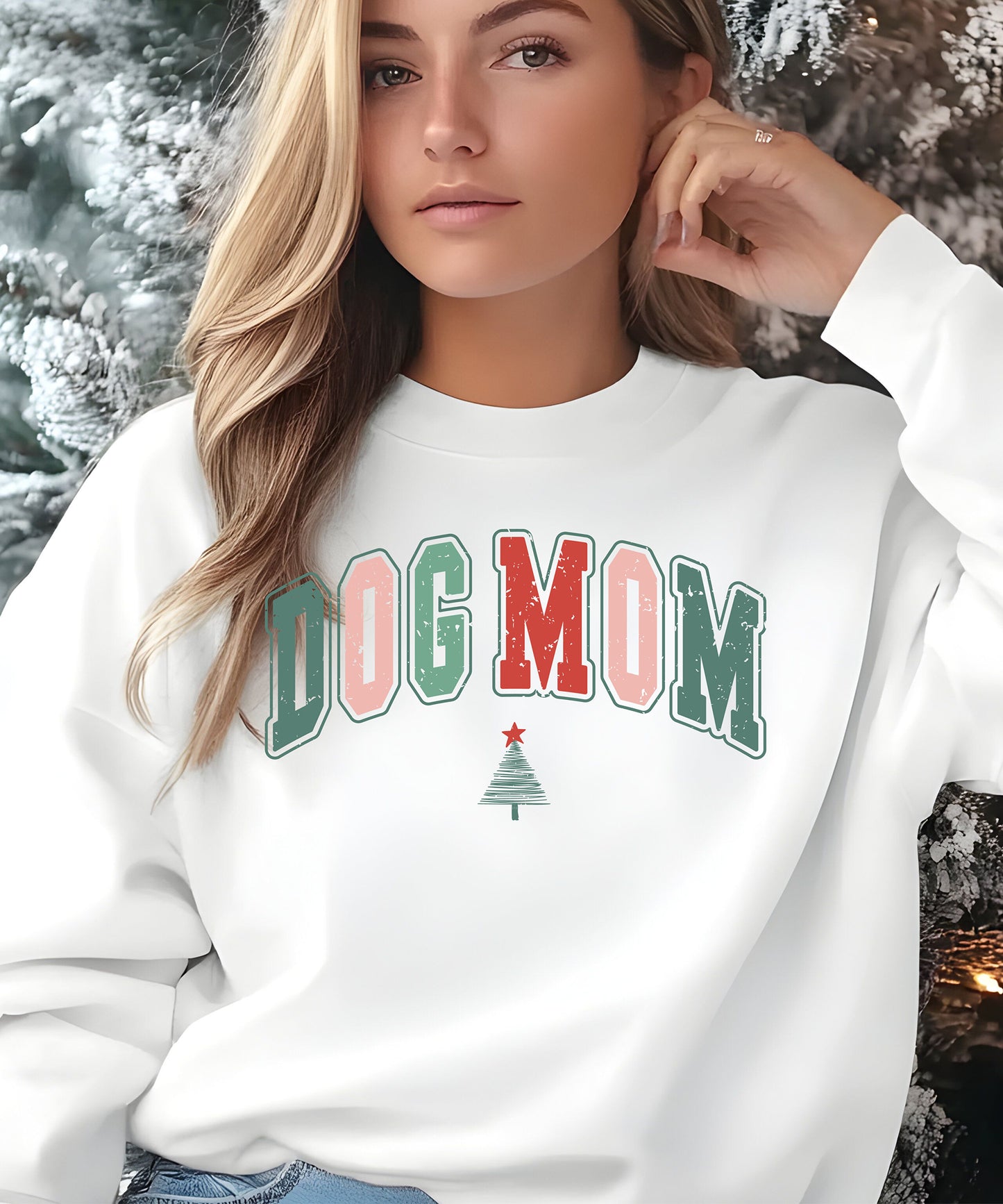 Christmas Dog Mom Sweatshirt