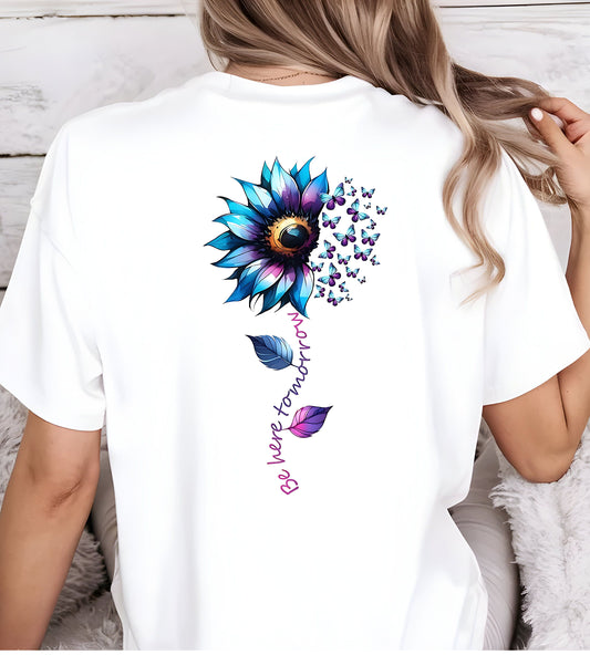 Be Here Tomorrrow Graphic Print Tshirt