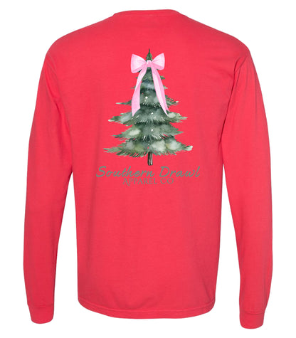 SD Christmas Tree Pink Bow