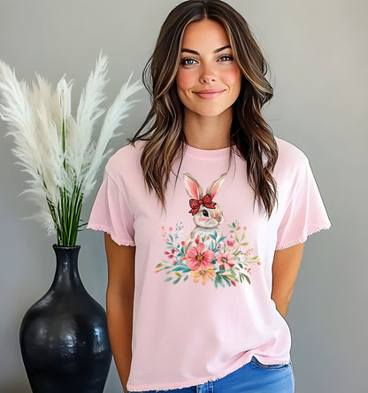 Easter Floral Rabbit Tee