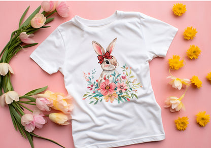 Easter Floral Rabbit Tee
