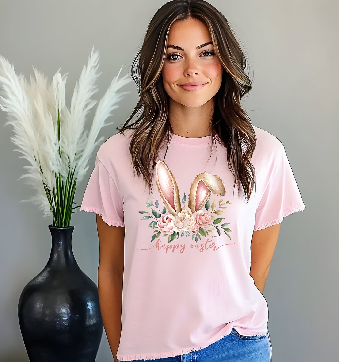 Easter Floral Rabbit Ears Tee