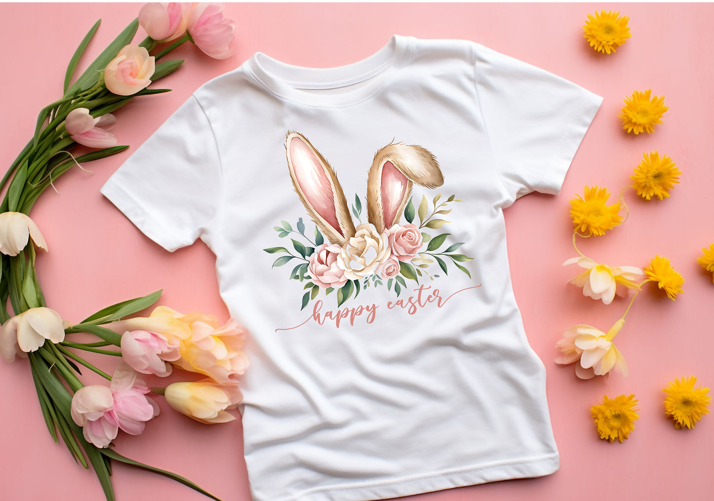 Easter Floral Rabbit Ears Tee