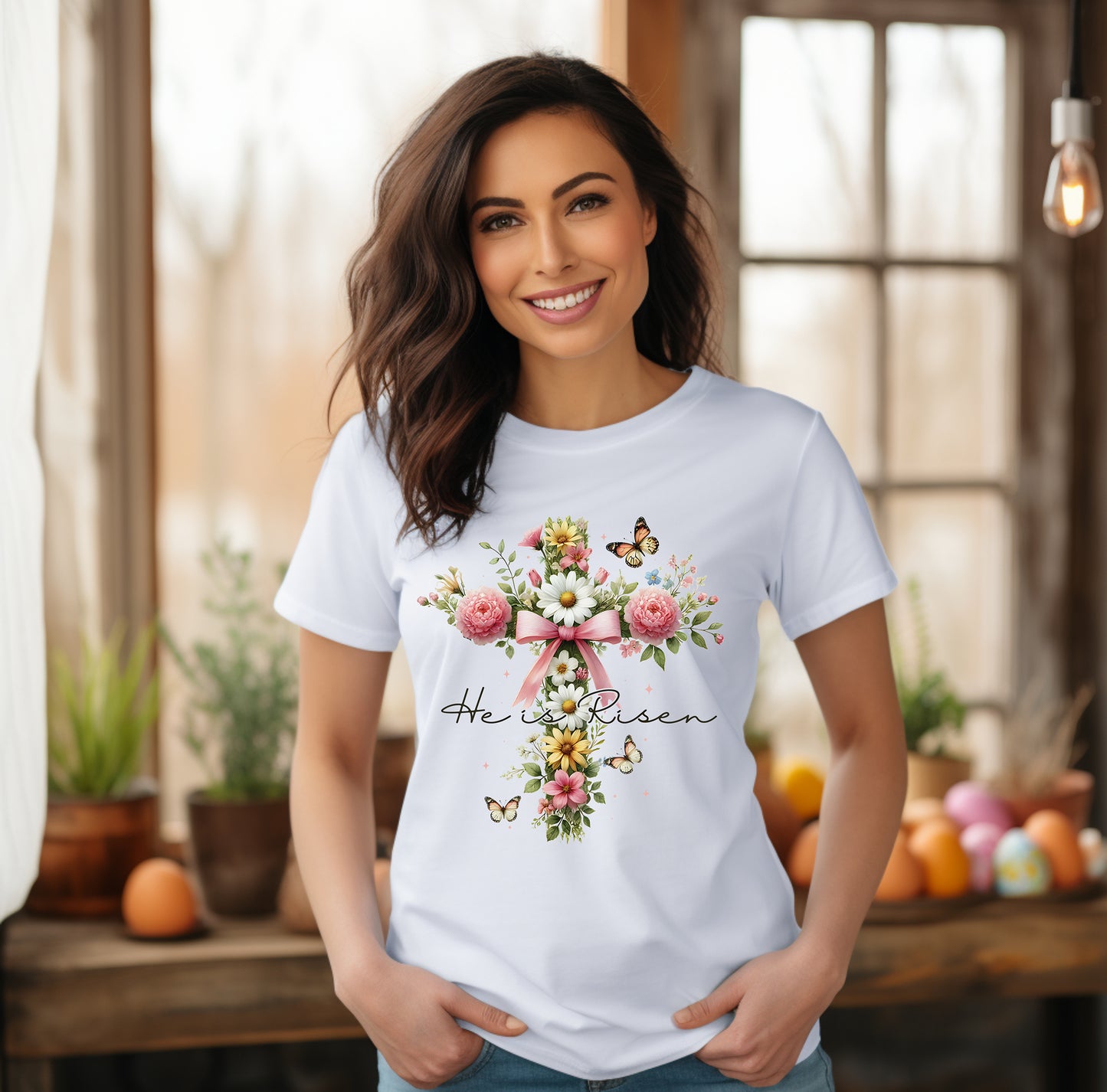 Easter He is Risen Tee