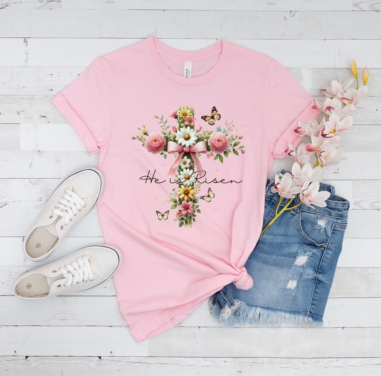 Easter He is Risen Tee