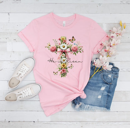 Easter He is Risen Tee