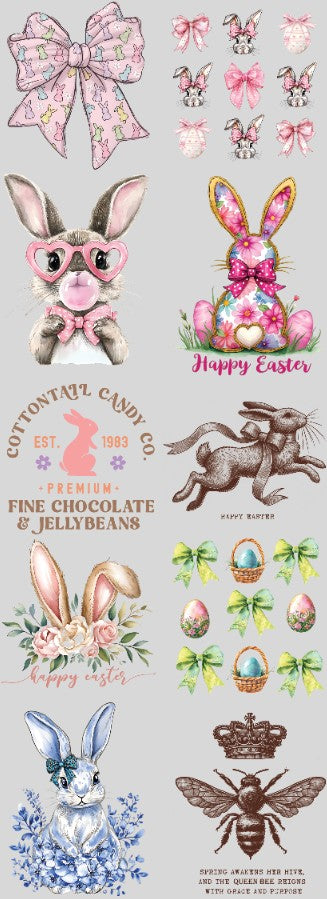 Easter=3 60 inch Premade gang sheet