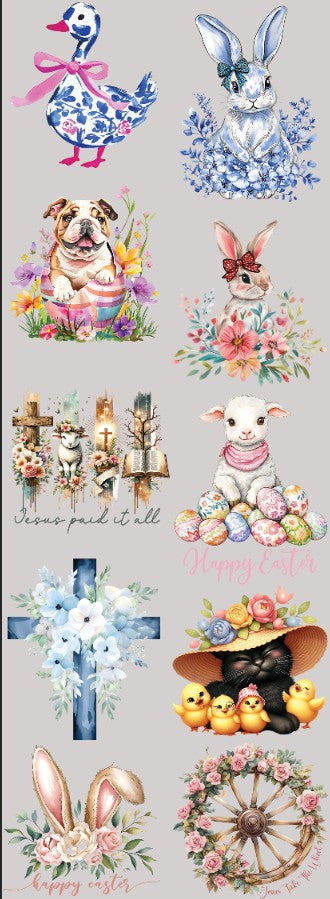 Easter=5 60 inch Premade gang sheet