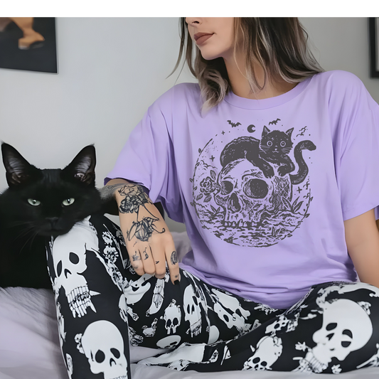 Cat & Skull Tee