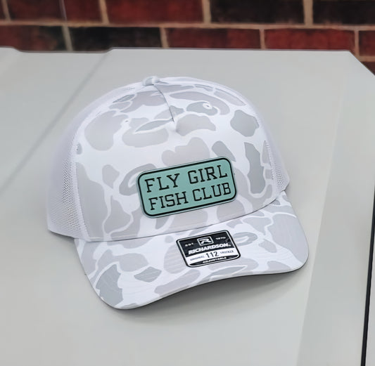 Fly Girl Fish Club Leather Patch Hat