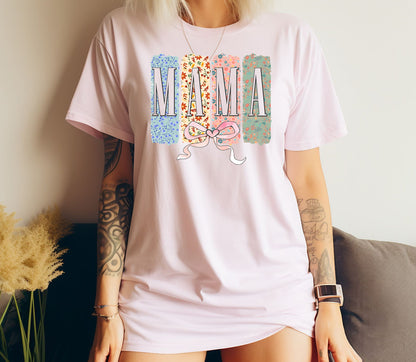 FLORAL BRUSHSTROKE MAMA TEE
