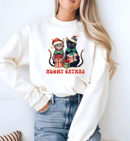 Christmas Meowy Catmus sweatshirt