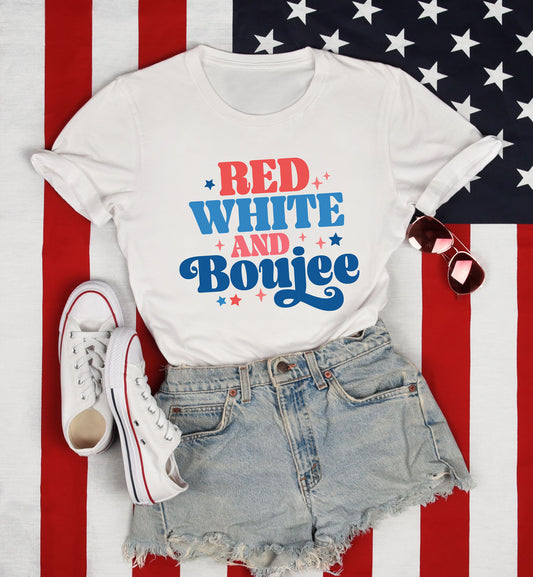 Red, White & Boujee Tee