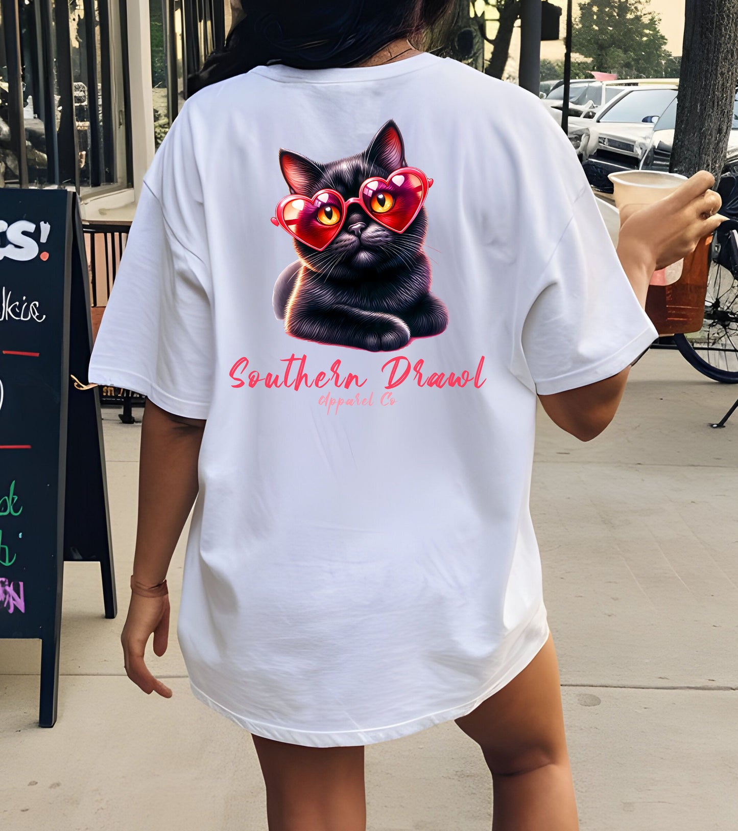 SD Valentines Day Cat Heart Glasses