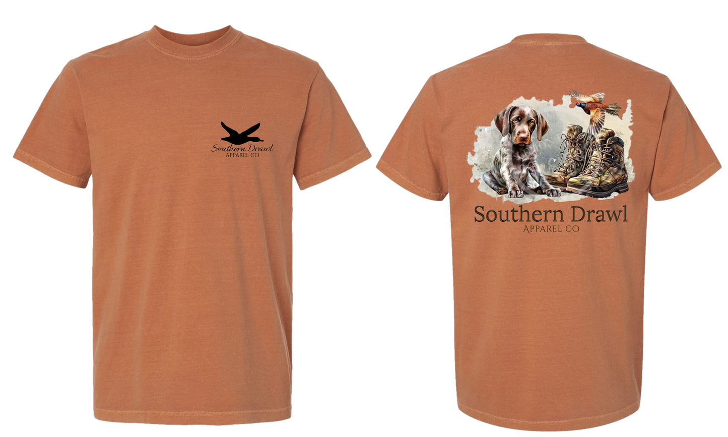 SD German Shorthair Pointer puppy Boots Duck