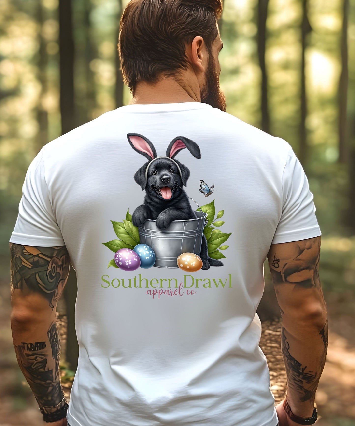 SD Easter Black Lab Bucket