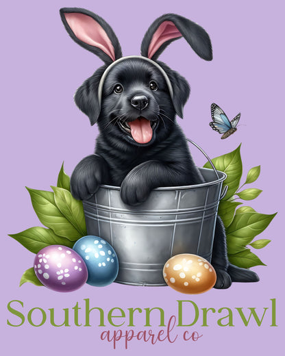 SD Easter Black Lab Bucket