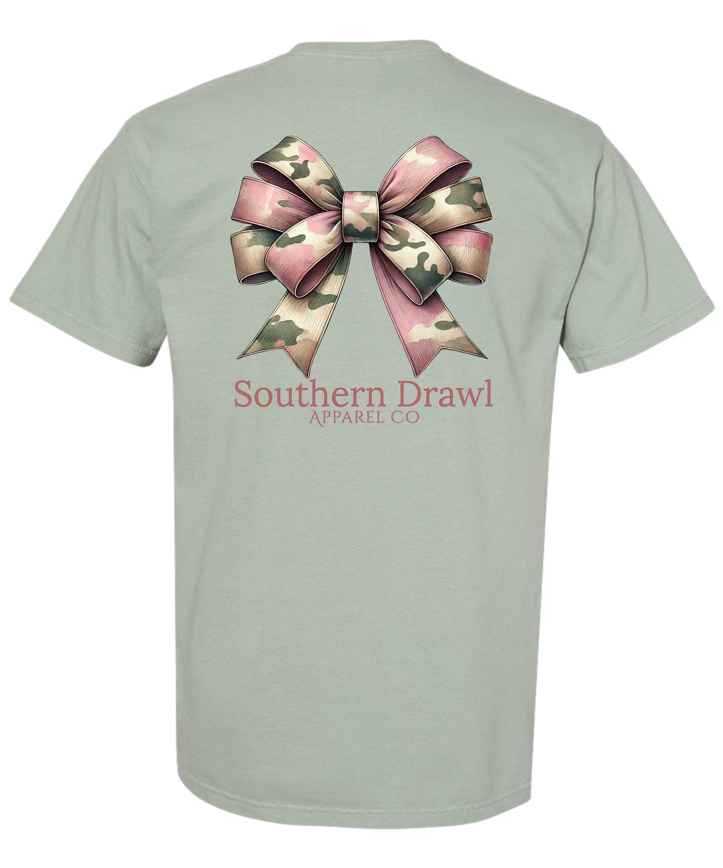 SD Pink Camo Bow  T shirt