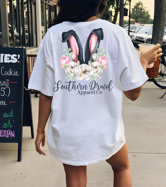 SD Floral Bunny Ears Easter Tee