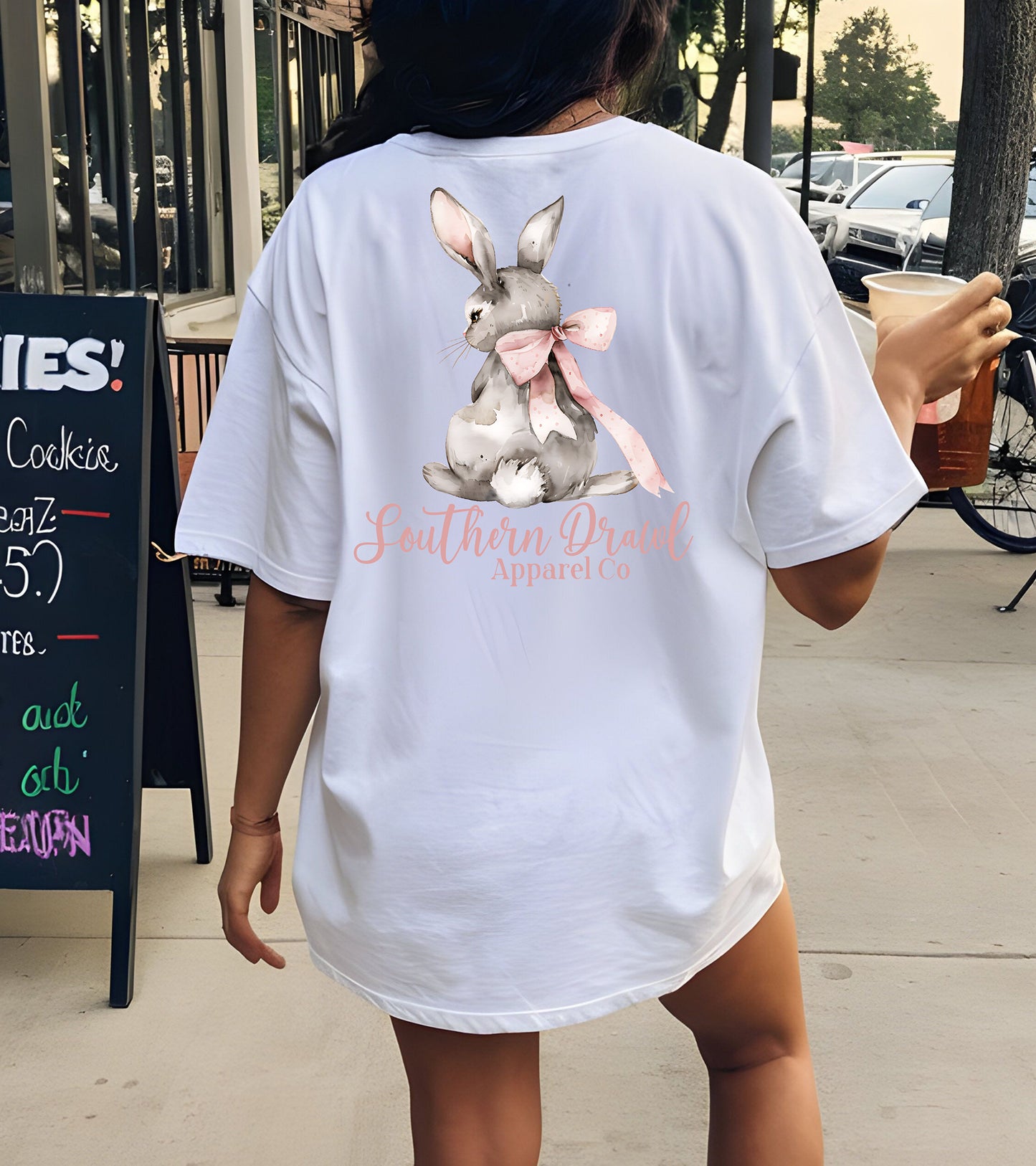 SD Pink Bunny Easter Tee