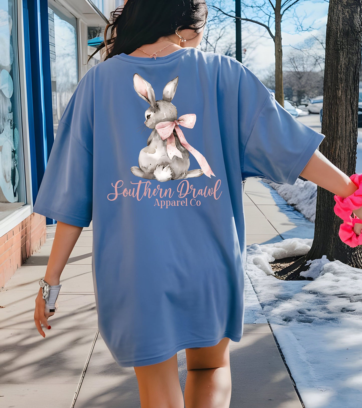 SD Pink Bunny Easter Tee