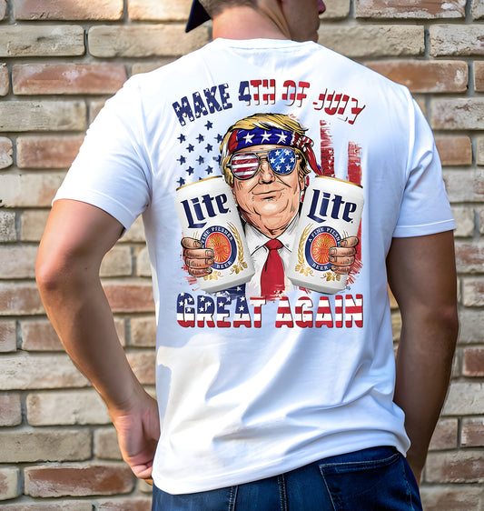 Trump Miller Lite 4th of July Tee