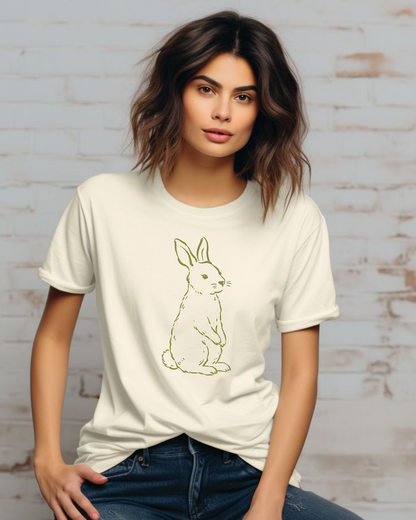 Minimalist Easter Bunny Comfort Colors Tee