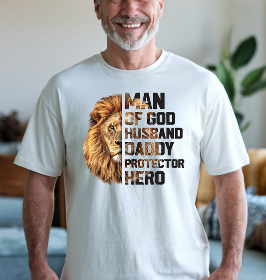 Dad, Man of God Tee