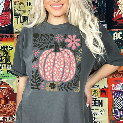 Boho Pumpkin Graphic Print Tee