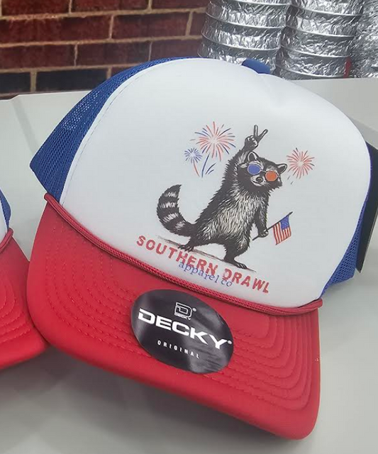 SD Raccoon 4th of July Hat