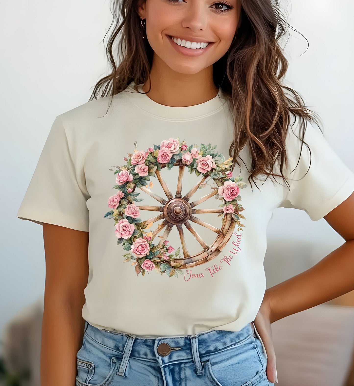 Jesus Take the Wheel Tee