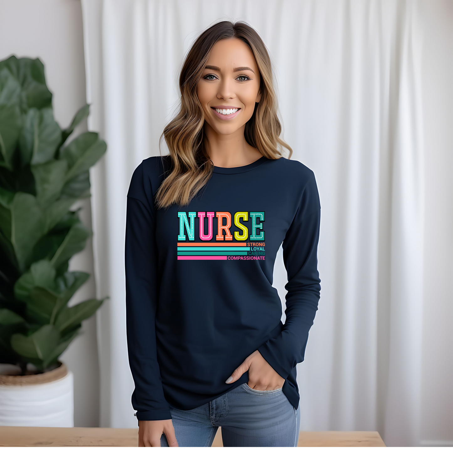 Colorful Strong Loyal Caring nurse