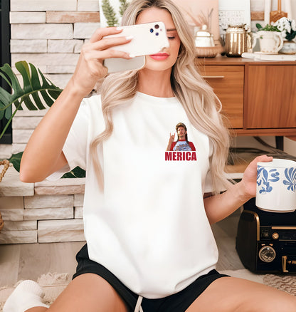 Whistlin' Kitty Chaser 4th of July Tee