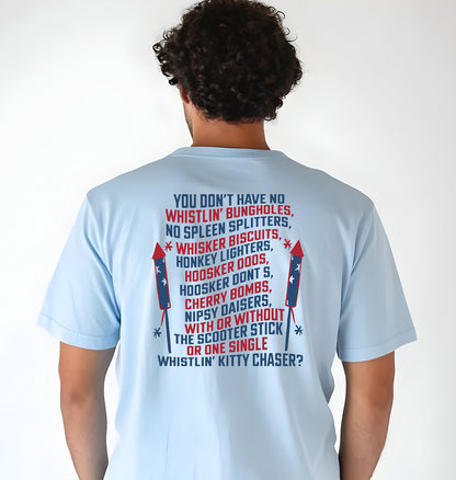 Whistlin' Kitty Chaser 4th of July Tee